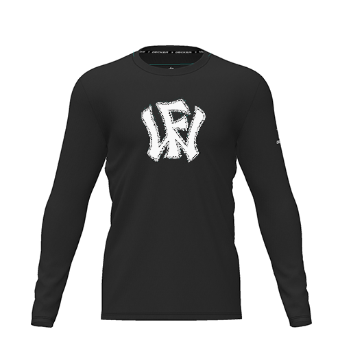 [CUS-DRIF-TEES-PER-CNK-LSL-BLK-YXS-LOGO2] Dri Fit Performance T-Shirt (Youth XS, Black, Logo 2, Long Sleeve)