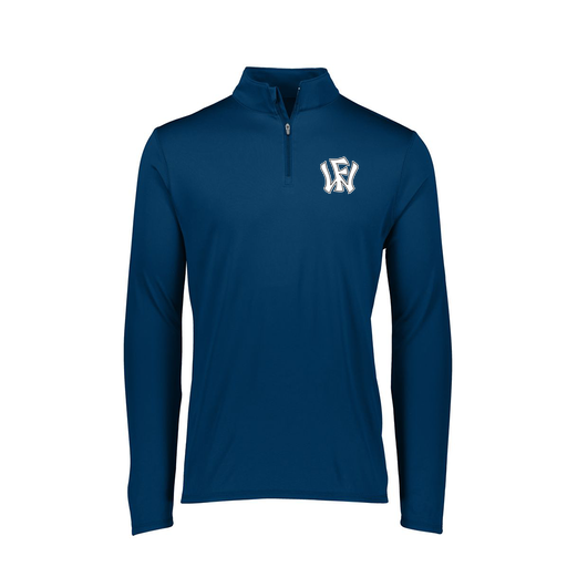 [FTLQFLNV-FAXS-LOGO2] Ladies Flex-Lite 1/4 Zip Shirt (Female Adult XS, Navy, Logo 2)