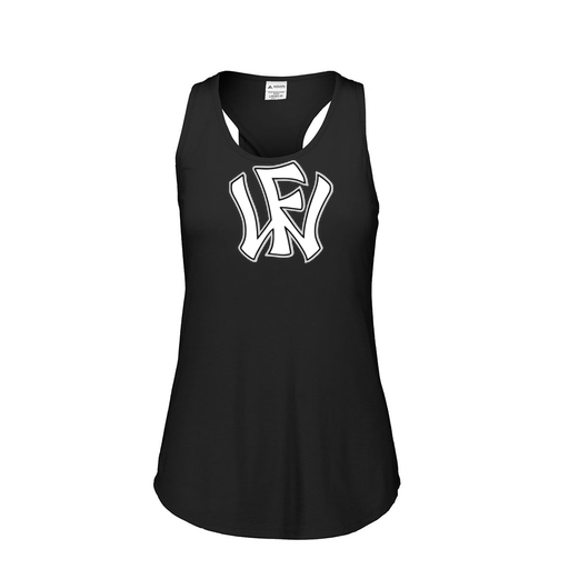 [FT0TUBBK-FAS-LOGO2] Ladies Tri Blend Tank Top (Female Adult S, Black, Logo 2)