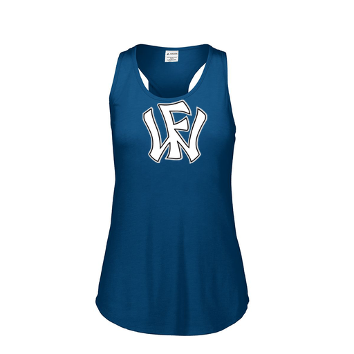 [3078.U22.S-LOGO2] Ladies Tri Blend Tank Top (Female Adult S, Navy, Logo 2)