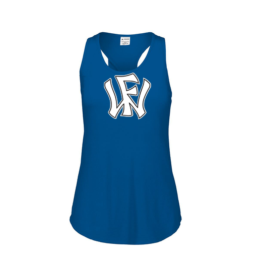 [3078.U55.S-LOGO2] Ladies Tri Blend Tank Top (Female Adult S, Royal, Logo 2)