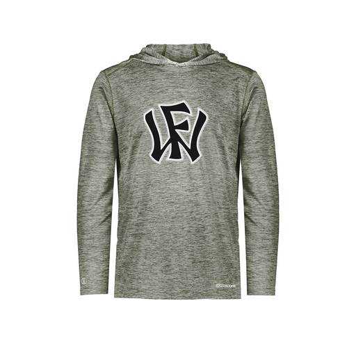 [FOLHCGGY-AS-LOGO1] Decker Men's Charge Hoodie (Adult S, Gray, Logo 1)