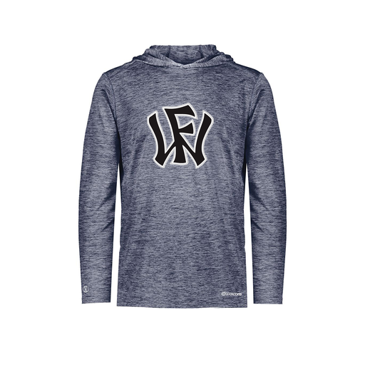 [FOLHCGNV-YS-LOGO1] Youth Charge Hoodie (Youth S, Navy, Logo 1)