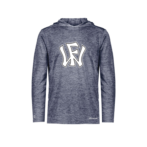 [FOLHCGNV-YS-LOGO2] Decker Youth Charge Hoodie (Youth S, Navy, Logo 2)