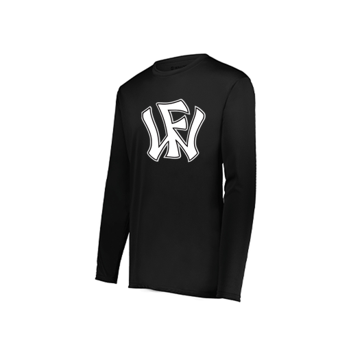 [222822.080.XS-LOGO2] Men's LS Smooth Sport Shirt (Adult XS, Black, Logo 2)