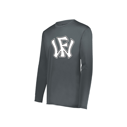 [222822.059.XS-LOGO2] Men's LS Smooth Sport Shirt (Adult XS, Gray, Logo 2)