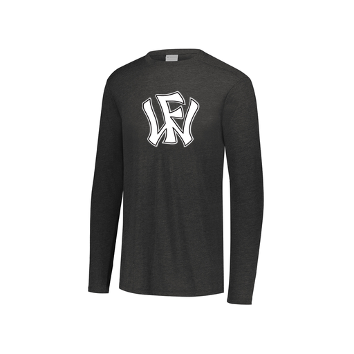[3076.K94.S-LOGO2] Youth LS Ultra-blend T-Shirt (Youth S, Black, Logo 2)
