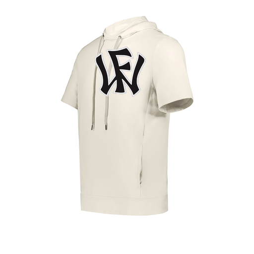 [222605-WHT-YS-LOGO1] YOUTH VENTURA SOFT KNIT SHORT SLEEVE HOODIE (Youth S, White, Logo 1)