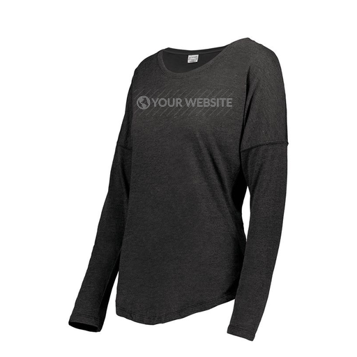 [FTLCUBBK-FAXS-LOGO3] Ladies LS Ultra-blend T-Shirt (Female Adult XS, Black, Logo 3)